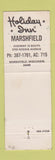 Matchbook Cover - Holiday Inn Marshfield WI