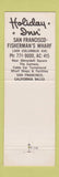 Matchbook Cover - Holiday Inn San Francisco CA Fisherman's Wharf