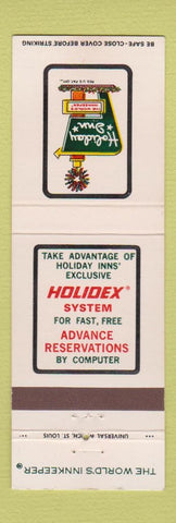Matchbook Cover - Holiday Inn Plymouth IN