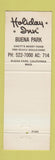 Matchbook Cover - Holiday Inn Buena Park CA