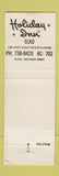 Matchbook Cover - Holiday Inn REMOVE DELETE