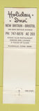 Matchbook Cover - Holiday Inn Plainville CT