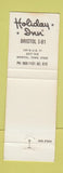Matchbook Cover - Holiday Inn Bristol TN