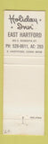 Matchbook Cover - Holiday Inn East Hartford CT