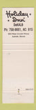 Matchbook Cover - Holiday Inn DeKalb IL