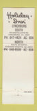 Matchbook Cover - Holiday Inn Lynchburg VA Madison Heights