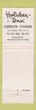 Matchbook Cover - Holiday Inn Leominster MA