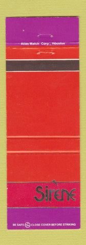 Matchbook Cover - Holiday Inn Sirene Houston TX
