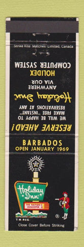 Matchbook Cover - Holiday Inn Barbados 1969 #1 BLACK