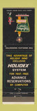 Matchbook Cover - Holiday Inn Erie PA Downtown #2