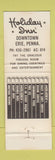Matchbook Cover - Holiday Inn Erie PA Downtown #2