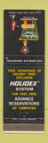 Matchbook Cover - Holiday Inn Erie PA South #3