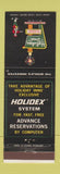 Matchbook Cover - Holiday Inn Hazleton PA