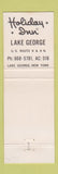 Matchbook Cover - Holiday Inn Lake George NY
