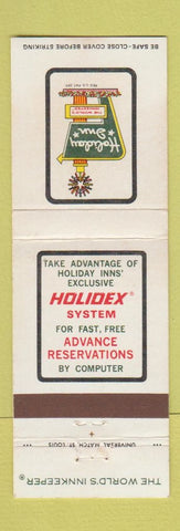 Matchbook Cover - Holiday Inn Geneseo NY