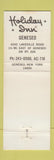 Matchbook Cover - Holiday Inn Geneseo NY