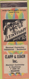 Matchbook Cover - Clapp Leach Inc Reading PA?