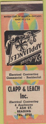 Matchbook Cover - Clapp Leach Inc Reading PA?