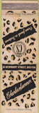 Matchbook Cover - Charles Sumner Boston MA