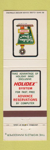 Matchbook Cover - Holiday Inn Tupelo MS
