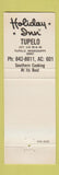 Matchbook Cover - Holiday Inn Tupelo MS