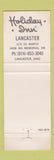 Matchbook Cover - Holiday Inn Lancaster OH