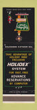 Matchbook Cover - Holiday Inn Bridgeton MO