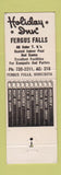 Matchbook Cover - Holiday Inn Fergus Falls MN