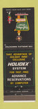 Matchbook Cover - Holiday Inn Taylor MI