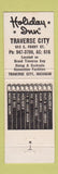Matchbook Cover - Holiday Inn Traverse City MI