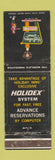 Matchbook Cover - Holiday Inn Bowling Green OH WEAR