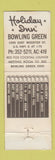 Matchbook Cover - Holiday Inn Bowling Green OH WEAR