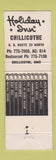 Matchbook Cover - Holiday Inn Chillicothe OH
