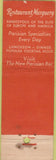 Matchbook Cover - Marguery Restaurant French New York City CREASE