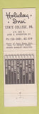 Matchbook Cover - Holiday Inn State College PA