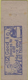 Matchbook Cover - Sarah's Place Anderson IN WORN
