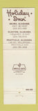 Matchbook Cover - Holiday Inn Selma Clanton Prattville AL