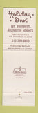 Matchbook Cover - Holiday Inn Mount Prospect Arlington Heights IL