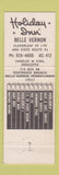 Matchbook Cover - Holiday Inn Belle Vernon PA