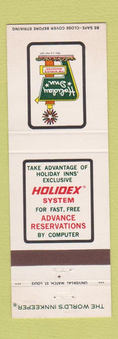 Matchbook Cover - Holiday Inn Burlington MA