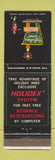 Matchbook Cover - Holiday Inn Dunkirk Fredonia NY