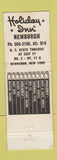 Matchbook Cover - Holiday Inn Newburgh NY