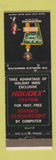 Matchbook Cover - Holiday Inn Watertown NY