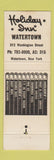 Matchbook Cover - Holiday Inn Watertown NY