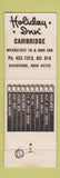 Matchbook Cover - Holiday Inn Cambridge OH