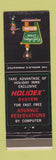 Matchbook Cover - Holiday Inn Waukegan Gurnee IL
