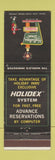 Matchbook Cover - Holiday Inn Boston Peabody MA