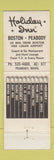Matchbook Cover - Holiday Inn Boston Peabody MA