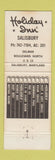 Matchbook Cover - Holiday Inn Salisbury MD