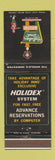 Matchbook Cover - Holiday Inn Pocomoke City MD